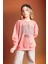 Kız Çocuk Oversize Geniş Kalıp Bisiklet Yaka Baskılı Sweatshirt C0571A824SP 1