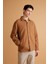Relax Fit Polo Yaka Yün Görünümlü Gömlek Ceket B7382AX24SP 3