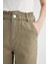 Paperbag Gabardin Kumaş Pantolon Yüksek Bel Cepli Basic Düz Standart Paça S2790AZ24SM 5