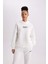 Fit Oversize Geniş Kalıp Kapüşonlu Kapitone Sporcu Sweatshirt B4599AX24SP 5
