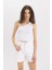 Slim Fit Dar Kesim Tek Omuzlu Fitilli Kaşkorse Atlet C9716AX24SM 3