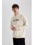 Guns N' Roses Boxy Fit Kapüşonlu Sırt Baskılı Sweatshirt B1639AX23WN 5