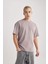 Comfort Regular Fit Rahat Kalıp Bisiklet Yaka Yıkamalı Soluk Efektli Kısa Kollu Tişört B9223AX23WN 3