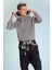 Regular Fit Kapüşonlu Yıkamalı Soluk Efektli Basic Düz Sweatshirt B9220AX23WN 3