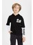 Erkek Çocuk Oversize Fit Kapüşonlu Baskılı Uzun Kollu Tişört B6478A824SP 4