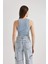 Bisiklet Yaka Fitilli Kaşkorse Yıkamalı Soluk Efektli Basic Düz Atlet B9226AX24SM 5