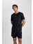 Fit Slim Fit Dar Kesim Bisiklet Yaka Baskılı Kısa Kollu Sporcu Tişört X6142AZ24SP 4