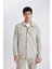 Regular Fit Polo Yaka Çıtçıt Kapamalı Cepli Teknik Gömlek Ceket B7396AX24SP 5