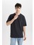 Comfort Regular Fit Rahat Kesim Bisiklet Yaka Kısa Kollu Ağır Kumaş Basic Düz Tişört B4444AX24SP 4