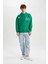 Oversize Fit Kapüşonlu Sırt Baskılı Sweatshirt B0252AX23WN 5