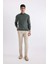 Slim Fit Dar Kesim Yarım Balıkçı Yaka Basic Düz Triko Kazak R1127AZ24SP 2