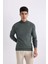 Slim Fit Dar Kesim Yarım Balıkçı Yaka Basic Düz Triko Kazak R1127AZ24SP 3