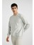 Oversize Fit Bisiklet Yaka Basic Sweatshirt T5139AZ24SP 3