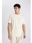 New Regular Fit Bisiklet Yaka Basic Düz %100 Pamuk Kısa Kollu Tişört V7699AZ24SP 1