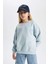 Kız Çocuk Relax Fit Bisiklet Yaka Sweatshirt B8238A823WN 1