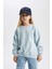Kız Çocuk Relax Fit Bisiklet Yaka Sweatshirt B8238A823WN 4