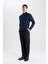 Slim Fit Dar Kesim Yarım Balıkçı Yaka Basic Düz Triko Kazak R1127AZ24SP 2