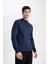 Slim Fit Dar Kesim Yarım Balıkçı Yaka Basic Düz Triko Kazak R1127AZ24SP 3