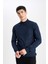 Slim Fit Dar Kesim Yarım Balıkçı Yaka Basic Düz Triko Kazak R1127AZ24SP 4
