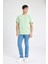 New Regular Fit Bisiklet Yaka Basic Düz %100 Pamuk Kısa Kollu Tişört V7699AZ24SP 2