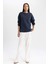 Oversize Fit Bisiklet Yaka Kalın Sweatshirt Y1346AZ23WN 2