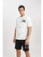 DeFactoFit NBA Wordmark Boxy Fit Bisiklet Yaka Kısa Kollu Tişört B3912AX24SP 3