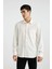 Regular Fit Polo Yaka Krinkıl Basic Düz Uzun Kollu Gömlek B6484AX24SP 4