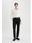 Twill Yazlık Kumaş Pantolon Tapered Fit Normal Kesim Cepli Basic Düz Keten Karışımlı Duble Paça B6585AX24SP 2