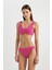 Fall in Love Regular Fit Çiçekli Jakarlı Bikini Üstü B6901AX24SM 3