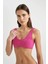 Fall in Love Regular Fit Çiçekli Jakarlı Bikini Üstü B6901AX24SM 4