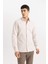 Slim Fit Dar Kesim Polo Yaka Petek Dokulu Uzun Kollu Gömlek B6476AX24SP 3