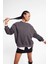 Coool Oversize Fit Bisiklet Yaka Kalın Sweatshirt A4177AX23WN 1