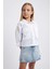 Kız Çocuk Crop Poplin Uzun Kollu Gömlek A8044A823AU 1