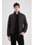 Slim Fit Mevsimlik Şişme Mont Dar Kesim Dik Yaka Fermuarlı Cepli B9782AX24SP 3