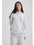 Relax Fit Kapüşonlu Kalın Sweatshirt W8071AZ23WN 3