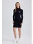Coool Bodycon Yarım Balıkçı Yaka Fitilli Kaşkorse Uzun Kollu Mini Elbise B2467AX23AU 2