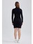 Coool Bodycon Yarım Balıkçı Yaka Fitilli Kaşkorse Uzun Kollu Mini Elbise B2467AX23AU 5
