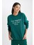 Relax Fit Bisiklet Yaka Kalın Sweatshirt A7779AX23AU 1