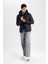 Slim Fit Hafif Şişme Mont Su İtici Kapüşonlu Fermuarlı Cepli Mevsimlik N4661AZ24SP 2
