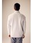 Comfort Regular Fit Rahat Kalıp Fermuarlı Dik Yaka Basic Düz Sweatshirt X7405AZ23AU 5