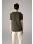 %100 Pamuk Slim Fit Dar Kesim V Yaka Basic Düz Kısa Kollu Tişört M7668AZ24SP 4