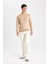 Relax Fit Bisiklet Yaka Baskılı Triko Kazak B3857AX23WN 2