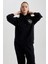 Coool Oversize Fit Kapüşonlu Baskılı Kalın Kumaş Sweatshirt A4753AX23WN 4
