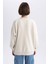 Oversize Fit Bisiklet Yaka Kalın Basic Sweatshirt Y1346AZ23WN 5