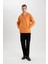 Comfort Regular Fit Rahat Kalıp Kapüşonlu Çıtçıt Kapamalı Baskılı Sweatshirt B4766AX24SP 5