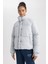 Fit Su Geçirmez Dik Yaka Puffer Şişme Mont A1550AX23AU 1
