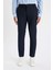 Twill Chino Pantolon Slim Fit Dar Kesim Dar Paça Basic Düz Cepli B2091AX23AU 5