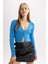 Coool Regular Fit Crop Düğmeli V Yaka Triko Hırka A2076AX23AU 1