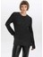 Regular Fit Bisiklet Yaka Simli Kumaş Kazak L1679AZ23WN 1