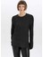 Regular Fit Bisiklet Yaka Simli Kumaş Kazak L1679AZ23WN 3